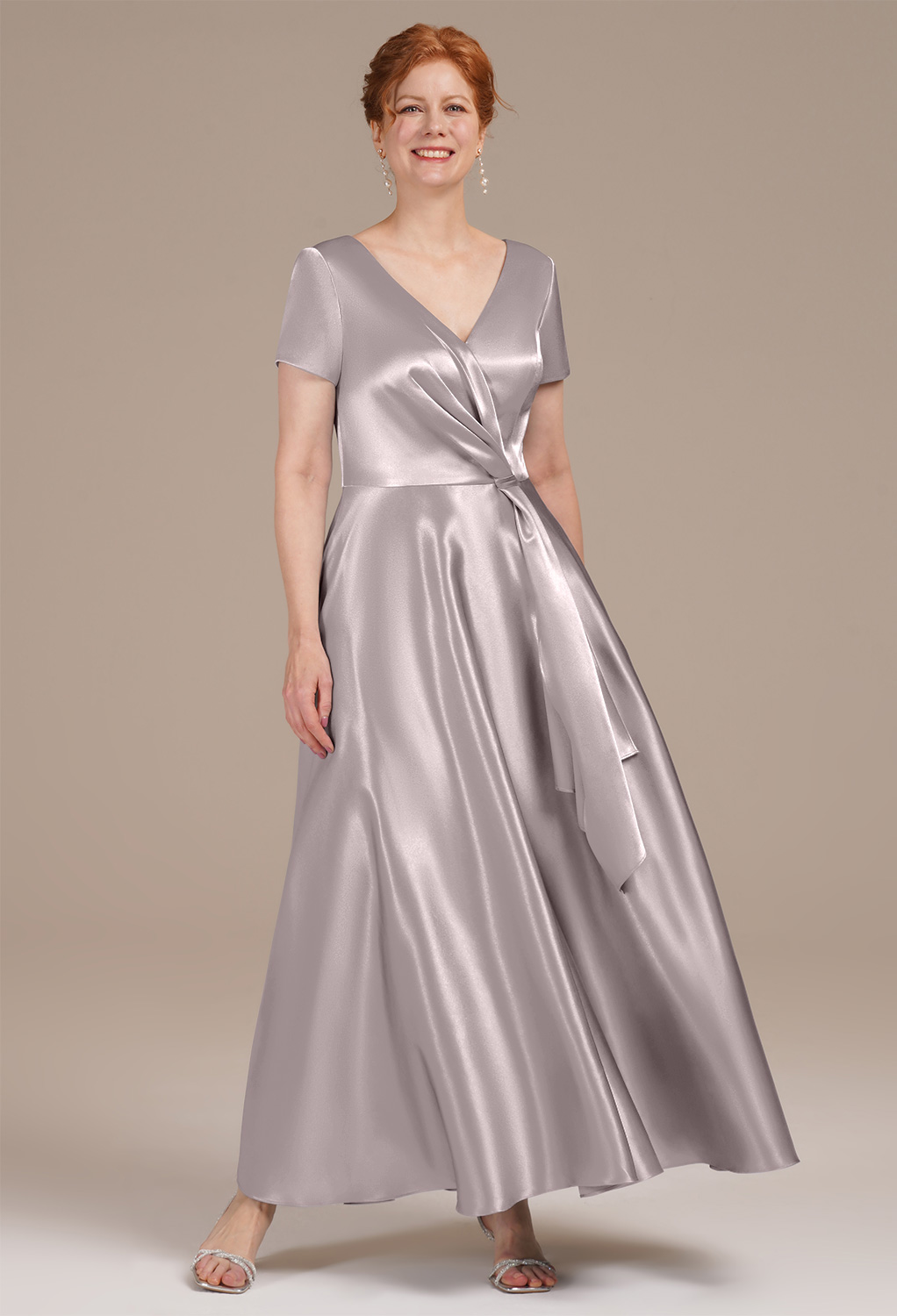AW Omukama Taupe  Mother of the Bride Dresses